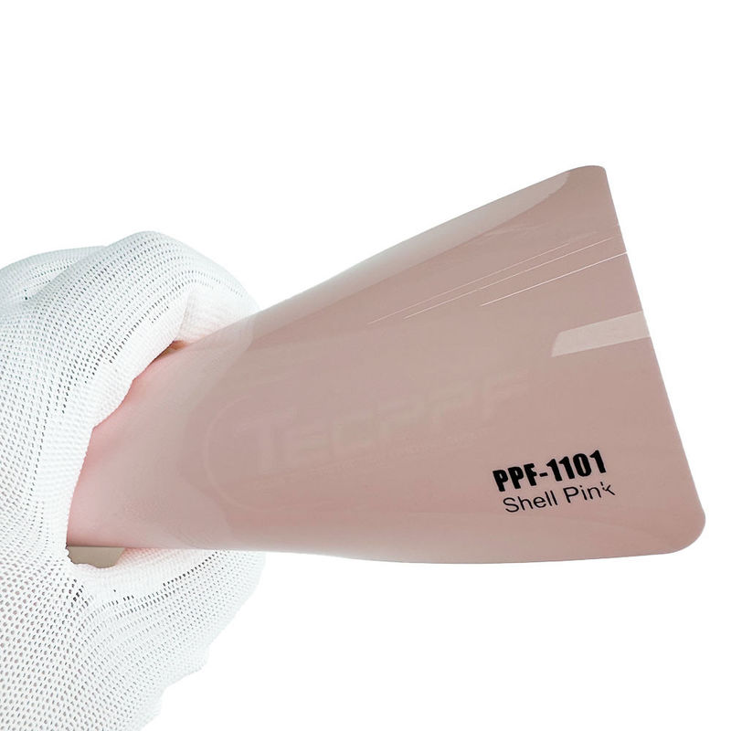 Shell Pink 8mil Renk Değiştirme Boya Koruma Filmi 1.52x16m / 60inchx53ft Ashland yapıştırıcı ile